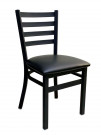 LADDER BACK CHAIR, BLACK