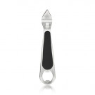 CAN / BOTTLE OPENER, STEADFAST, STAINLESS STEEL W/ GRIP, CARDED