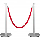 CROWD CONTROL STANCHION, RED VELVET, SET OF 2