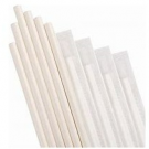 PAPER STRAWS, 7.75", EMPRESS, JUMBO WHITE