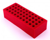 TEST TUBE HOLDER, BRICK, 40 HOLES