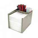 NAPKIN CADDY, 2 COMPARTMENT, STAINLESS STEEL