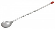 BAR SPOON, TWISTED HANDLE, 11" STAINLESS STEEL