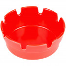 ASHTRAY, 4" PLASTIC, RED, 12/PACK