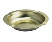 ASHTRAY, 5.75" METAL, GOLD